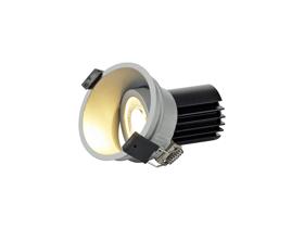 DM201730  Bania A 12 Powered by Tridonic  12W 2700K 1200lm 24° CRI>90 LED Engine; 350mA Silver Adjustable Recessed Spotlight; IP20